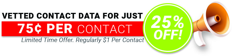 Vetted Contact Data Sale