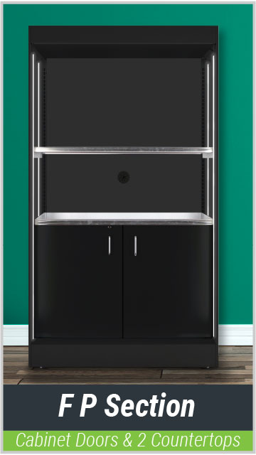 Premier 2.0 - F P Section - Cabinet Doors & 2 Countertops