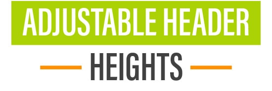 Adjustable Header Heights