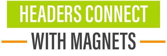 Headers Connect With Magnets