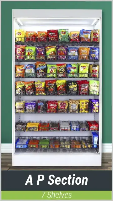 A P Section: 7 Shelves A P Section: 7 Shelves